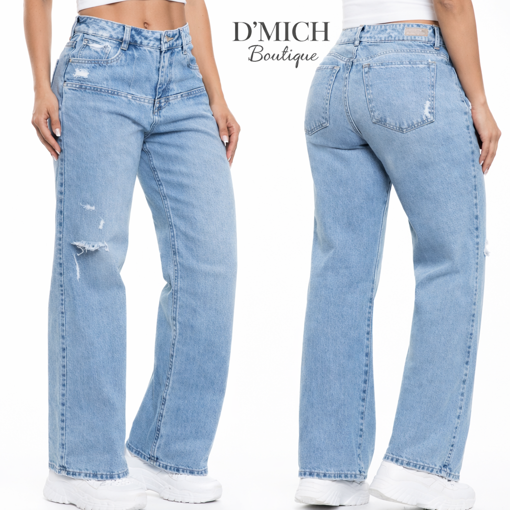 Bota Recta Bolsillos Invisibles