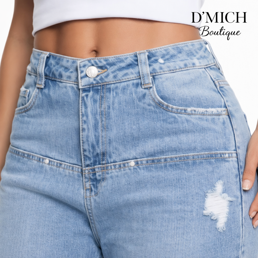 Bota Recta Bolsillos Invisibles